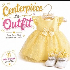Sunshine Yellow Centerpiece For Baby Shower, Birthday, Keepsake Outfit-Unique