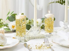 30 PCS Gold Artificial Pearl String Graduation Table Decorations 2026, Vase F…