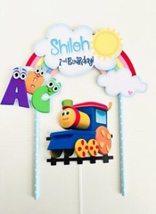 Personalized Bob the Train Cake Topper