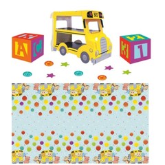Cocomelon Paper Table Decorating Kit, 23pc Set + Tablecover 54″x84″ – Lot of 2