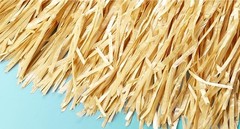 4 Pack Luau Grass Table Skirt Natural 9 Feet x 29.5 Inch Hawaiian Table Skirt