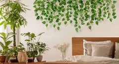 14 Pack 98Ft Artificial Ivy Garland, Fake Vines UV Resistant Greenery Leaves