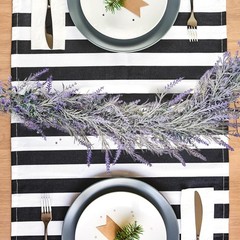 Spring Summer Lavender Purple Garland, 6Ft Lavender Artificial Green Garland,