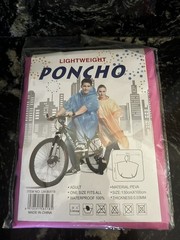 Rain Poncho With Hood Unisex Emergency festivals holiday Light Weight Waterproof