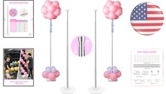 Elegant 80 Inch Height Adjustable Metal Balloon Stands – Perfect for Events