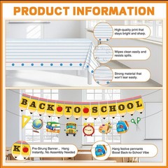 Back To School Party Decorations Set for 24 Guests, 195 Pieces, Classroom-Cut…