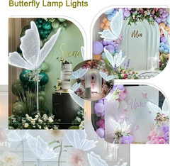 Butterfly Chandelier Floor Lamp – Elegant LED Decoration for Weddings & Parties