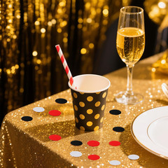 400pcs Glitter Paper Confetti Circles Dots Sprinkling Paper Circle Dots for Grad