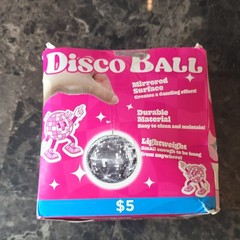RIT Disco Ball Hanging Party Decoration Silver Check Pattern Plastic Mirror Ball