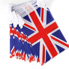 10M 33FT Union Jack Double Sided Fabric 28 x 9×6 Flags Bunting