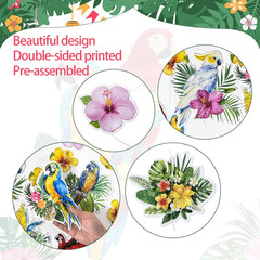 Hawaiian Party Decorations Hawaiian Flower Tropical Birds Garland Door Decoratio
