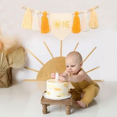 First Boho Sun Highchair Banner – You Are My Sunshine Tassels