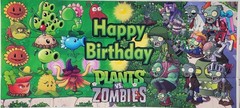 Plants vs Zombies Happy Birthday Kit, 40 pcs, New – Free Shipping!