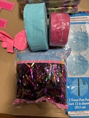 *Bundle* Birthday Party Supples 22+ Items Pinks, Purples & Teals