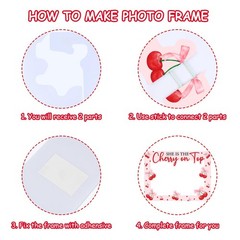 1 PCS Cherry Photo Booth Prop Frame 80x60cm Berry Theme Party