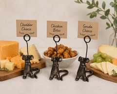 Set of 3 Cast Iron Mouse Table Card Holders Bronze-Tone Finish Whimsical Decor