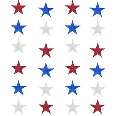 Star Garland, 4 Pack Red White and Blue Star Decorations for 4th of July Patr…