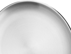 6 Pack 12 Inch Stainless Steel Dinner Plates, Double Layer 10inch, Silver