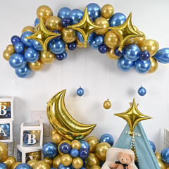 Moon and Star Balloons New Years Balloons 36 Inch Large Metallic Gold Moon Shape