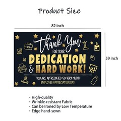 Employee Appreciation Day Banner Backdrop Decorations We Appreciate You Banner A
