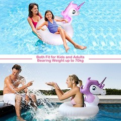 Unicorn Pool Float, Pool Floats for Kids Inflatable Unicorn Float for Pool Ki…