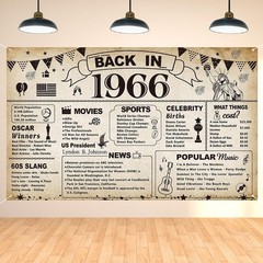 Elegant 60th Birthday Backdrop Banner | Vintage Theme for Memorable Celebrations