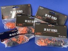 150 pcs Halloween Bat Ring, Orange/Black, Party Favors, Trick or Treat Giveaway