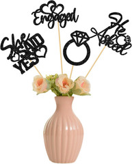 We’Re Engaged Centerpiece Sticks – He Asked She Said Yes Centerpieces – Wedding