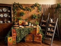 6 Pcs Dinosaur Table Centerpieces with Artificial Greenery and Net, 10-Inch S…