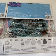 Peppa Pig Party Lanterns 3 Pack 9.5” Paper Hanging Decorations NEW