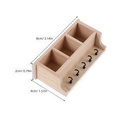 Miniature Display Shelf Kitchen Wall Dollhouse Living Room Furniture Bookcase