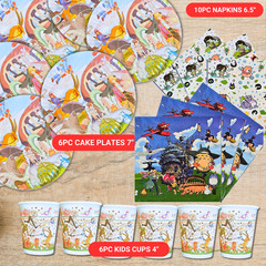 GHIBLI STUDIO Party Supplies happy birthday centerpiece decoration cup plate