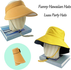 9 Pack Hawaiian Party Hats Luau Tropical Dress Up Photo Props Adult Teen