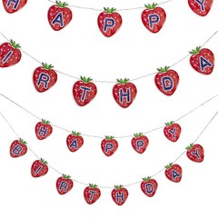 Fun Express Strawberry Happy Birthday Banner