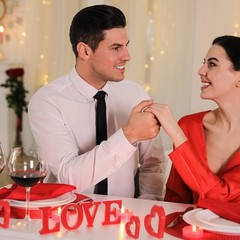 7 Pcs Valentines Day Decor for Table Centerpieces Red Love Wood Sign Table De…