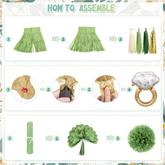 Sage Green Bridal Shower Decorations with Banner, Balloons, and Photo Props