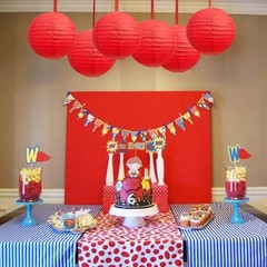 High-Quality 8-Inch Red Round Paper Lanterns for Weddings & Parties – 6 Count