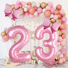 Pink Bow Balloons 40 Inch Balloon Jumbo Number 3 Birthday Pink Number 3