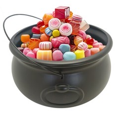 Oversized Witches Candy Kettle 12″ Halloween Party Large Cauldron for Treats