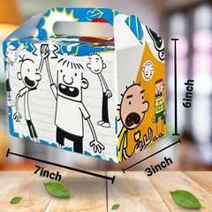 Diary wimpy kid Party Gift Box Supplies happy birthday centerpiece decoration