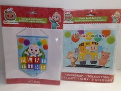 Cocomelon Hanging Wall Banner «Play Time» & Photo Booth Backdrop (5′ X 4′)~ New