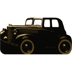 SS11318 1920s Gangster Mob Saloon Car Wise Guy Fella Capone Stand In Cardboard C