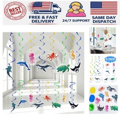 Durable 24 Pcs Ocean Party Hanging Swirls – Perfect for Summer Celebrations