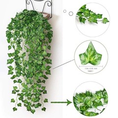 12 Pack Fake Vines for Room Decor Artificial Ivy Garland with 84 ft, Green