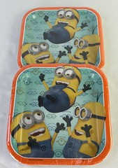 NEW Minions Despicable Me 2 Birthday Party Supplies Lot Tablecover Banner Plates