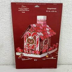 Vtg GIBSON Party Papers «HONEYCOMB» Centerpiece Gingerbread Christmas READ