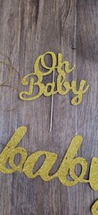 New 8-Piece Gold Baby Shower Decoration Kit | Mommy To Be | Individually Sealed