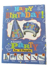 Happy Birthday Party in a box for 10