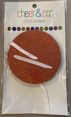 Cheer & Co 4ft Banner 4″ Multi-Colored Glitter Discs Party Decorations