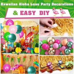 169 Pcs Tropical Luau Birthday Party Decorations Set for Unforgettable Events